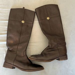 Black Tory Burch riding boots 9.5
